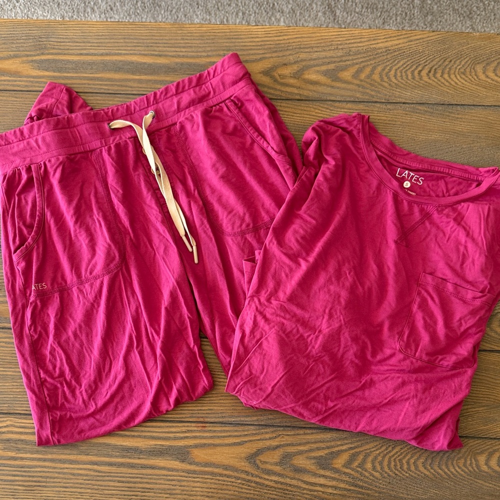 Women's Pink Pajama Set